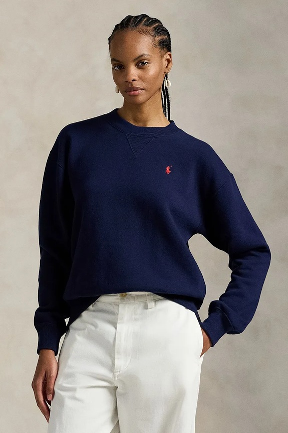 Суичър Polo Ralph Lauren изчистен тъмносин 211971697