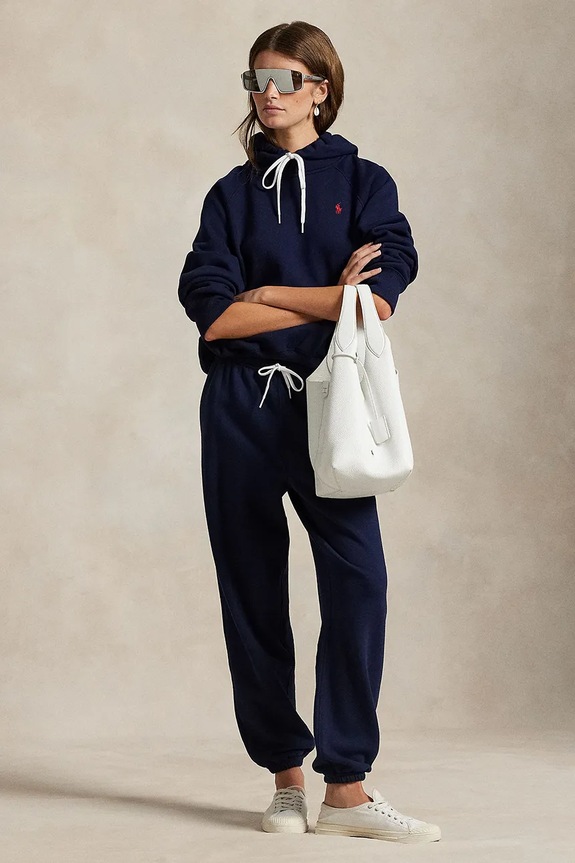 Abbigliamento Polo Ralph Lauren Felpa con cappuccio da donna 211971698 blu navy