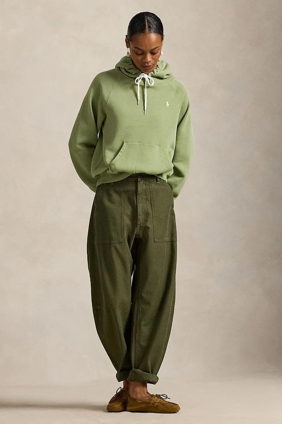 Abbigliamento Polo Ralph Lauren felpa con cappuccio da donna 211971698 verde