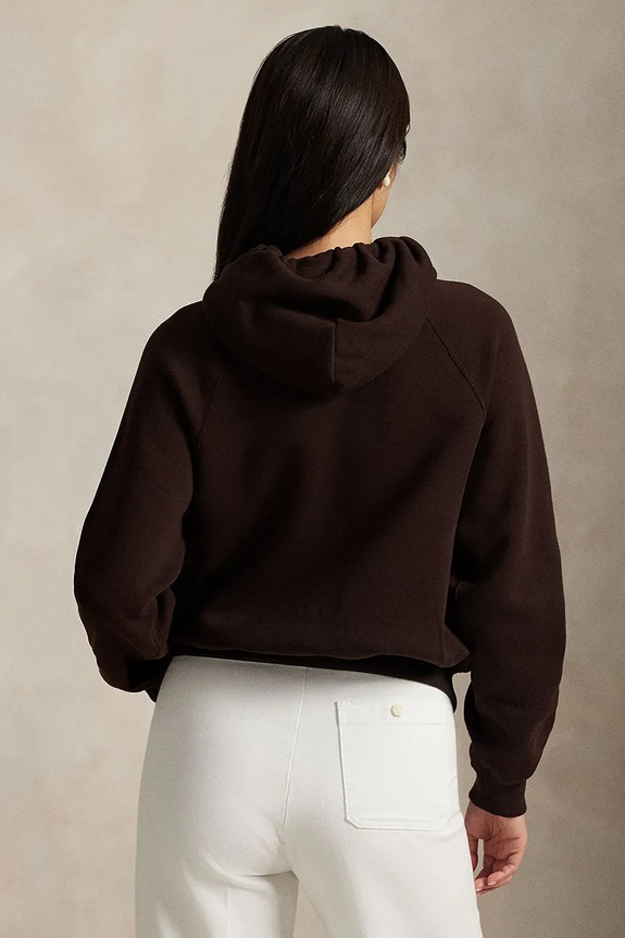 Polo Ralph Lauren hanorac cu glugă de damă 211971698 maro SS26