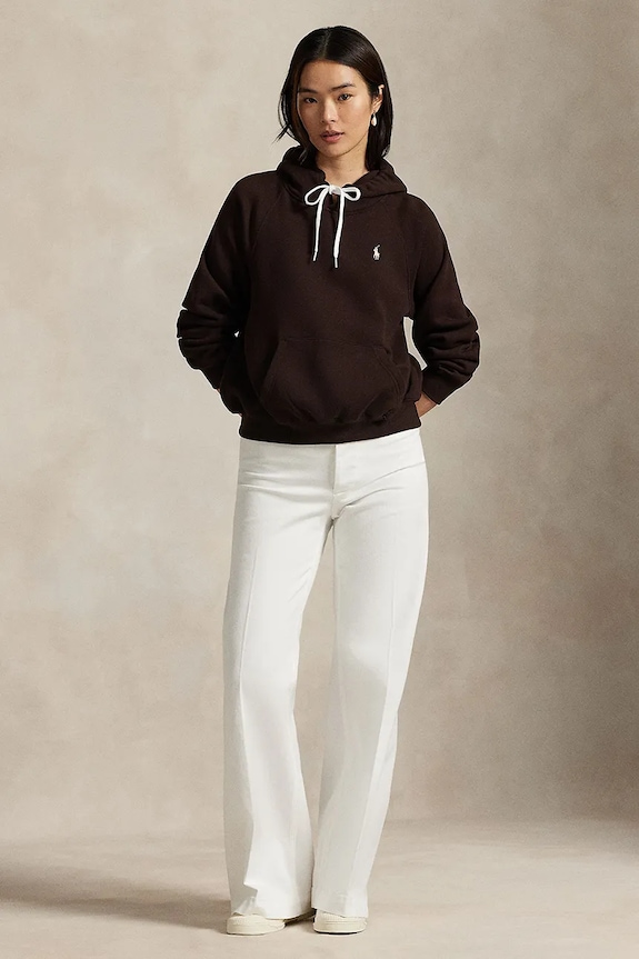 Îmbrăcăminte Polo Ralph Lauren hanorac cu glugă de damă 211971698 maro