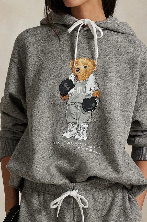 Bavlněná mikina Polo Ralph Lauren šedá 211971713