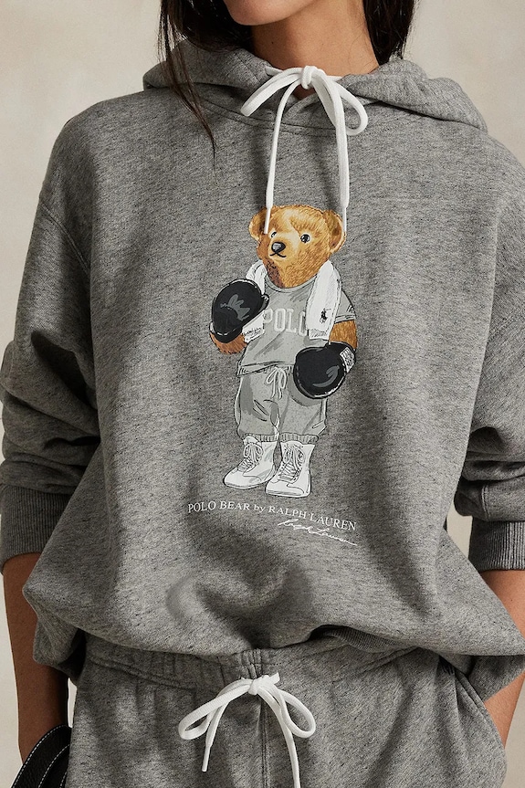 Bavlněná mikina Polo Ralph Lauren šedá 211971713
