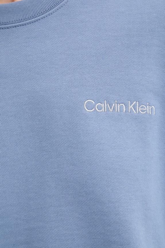 Pamučna dukserica Calvin Klein LV044C209G plava