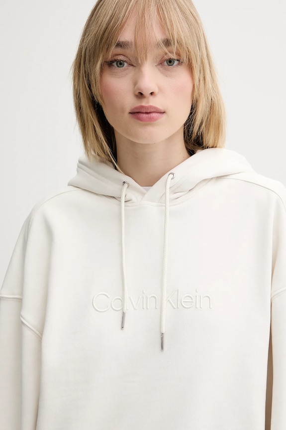 Oblečení Bavlněná mikina Calvin Klein LV044C210G béžová