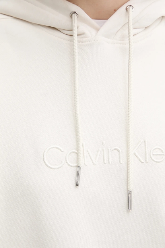 Bavlněná mikina Calvin Klein béžová LV044C210G