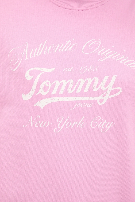 Tommy Jeans bluza bawełniana DW0DW20942 różowy