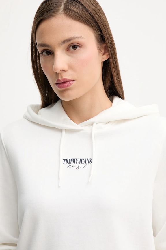 Odzież Tommy Jeans bluza bawełniana DW0DW20943 biały