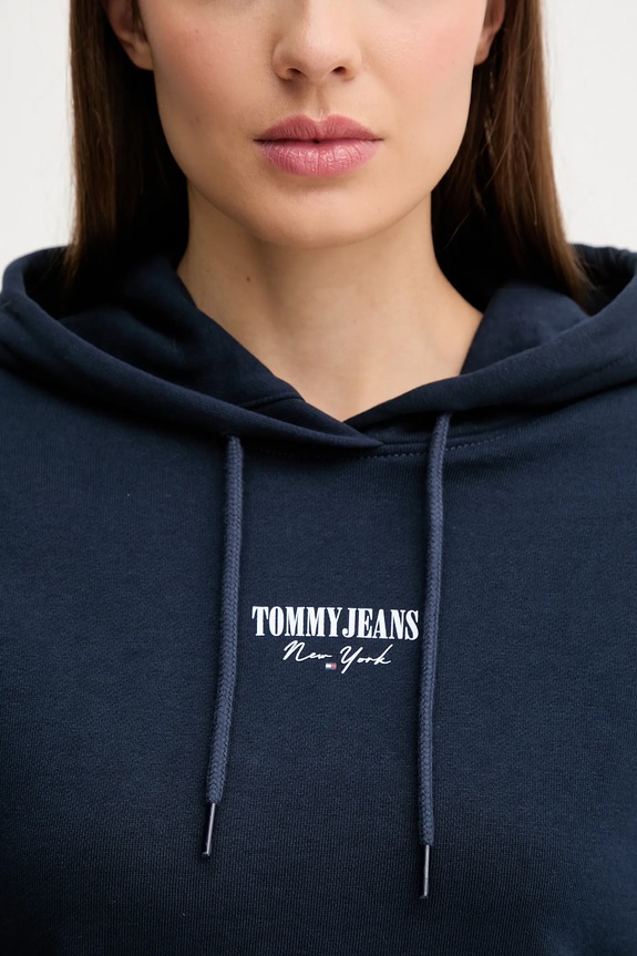 Tommy Jeans bluza bawełniana granatowy DW0DW20943