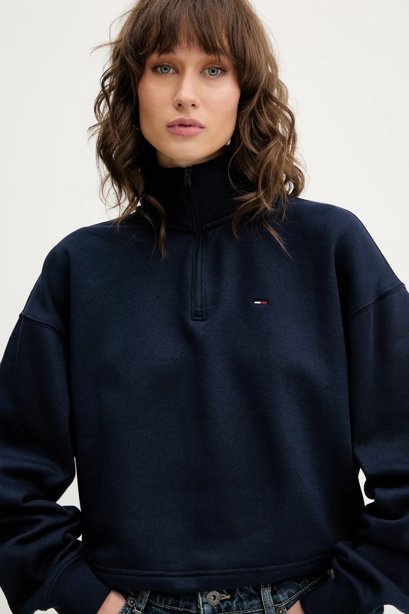 Μπλούζα Tommy Jeans σκούρο μπλε DW0DW20946