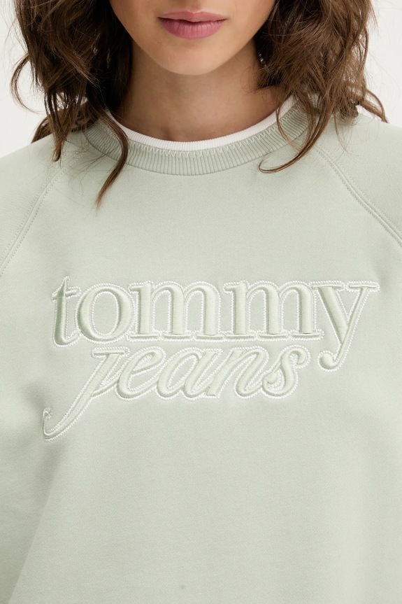 Dukserica Tommy Jeans DW0DW21196 zelena