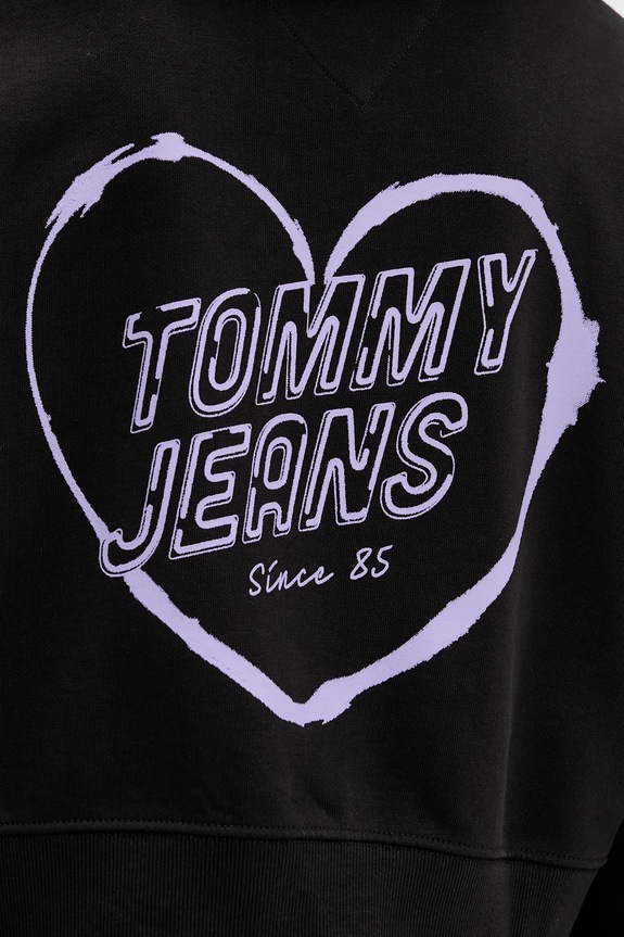 Bavlněná mikina Tommy Jeans DW0DW21408 černá