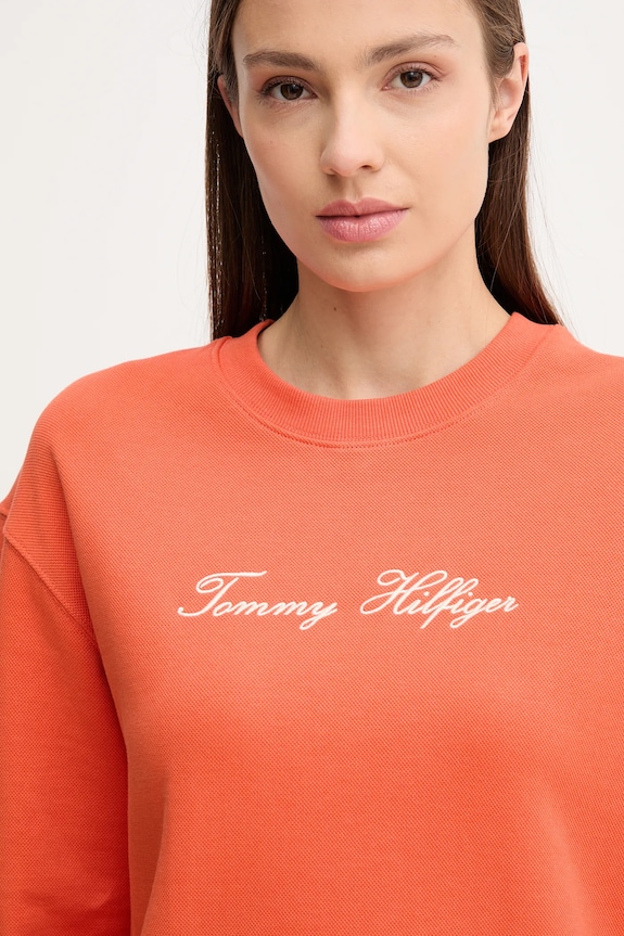 Ruházat Tommy Hilfiger felső WW0WW45743 narancssárga