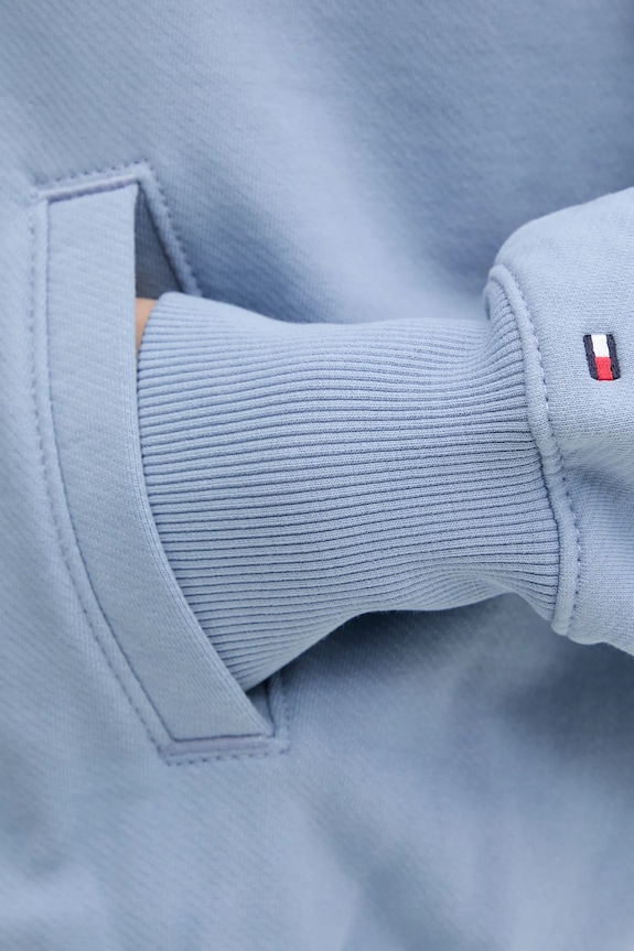 Tommy Hilfiger hanorac de bumbac WW0WW45753 albastru