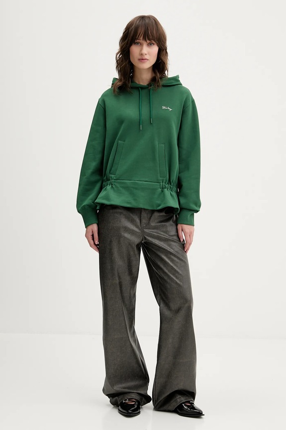 Stine Goya hanorac de bumbac SG.AW25.T085.2430 verde AW25