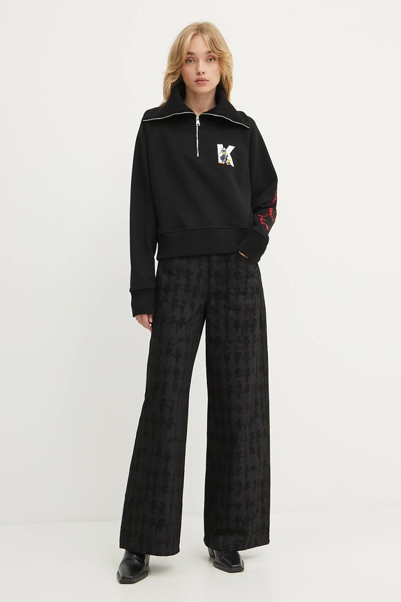 Mikina Karl Lagerfeld KL X DISNEY A3W20063 čierna AW25
