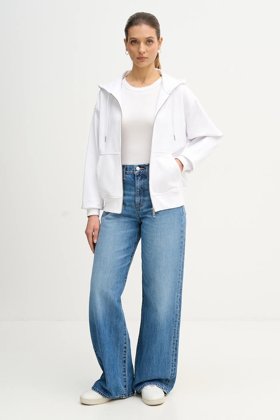 Calvin Klein Jeans bluza LV047B237G biały SS26