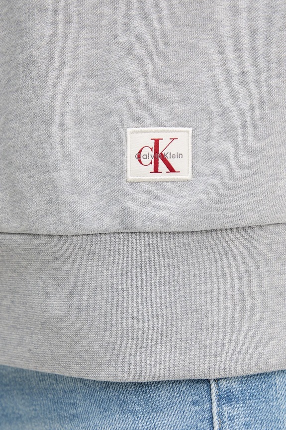 Bombažen pulover Calvin Klein Jeans LV047B238G siva