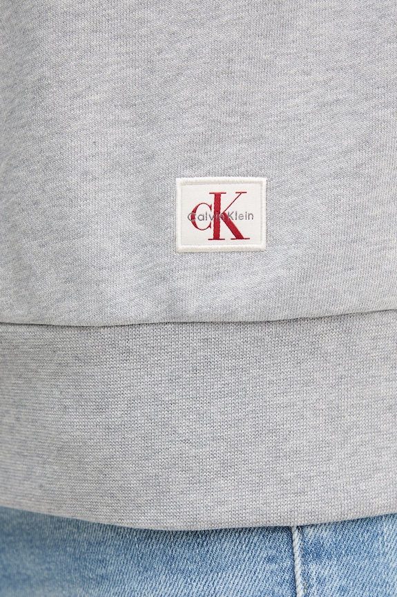 Bombažen pulover Calvin Klein Jeans LV047B238G siva