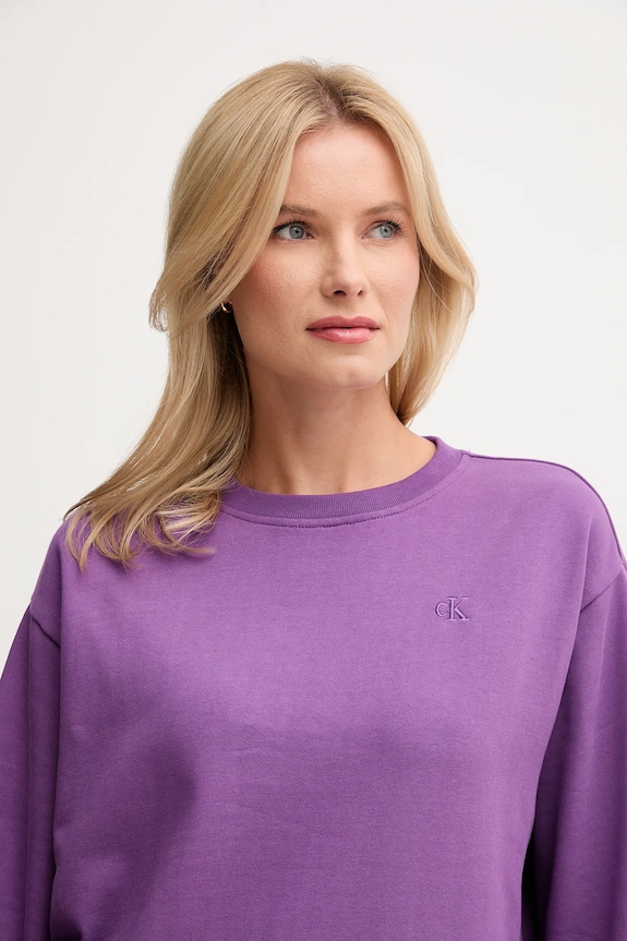 Pulover Calvin Klein Jeans vijolična LV047B236G