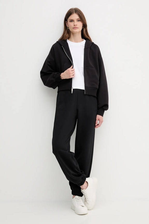 Bavlnená mikina Calvin Klein Jeans LV047C216G čierna AW25