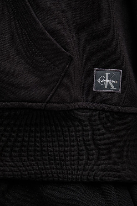 Bavlnená mikina Calvin Klein Jeans LV047C216G čierna