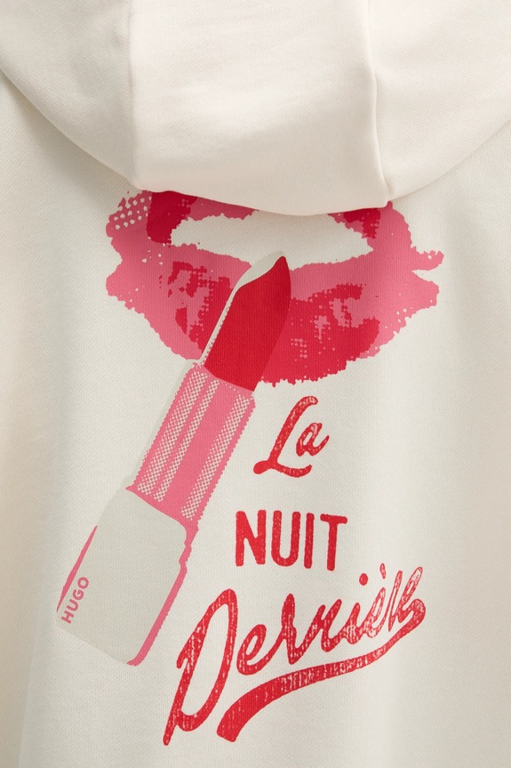 HUGO pamut melegítőfelső 50545201 bézs