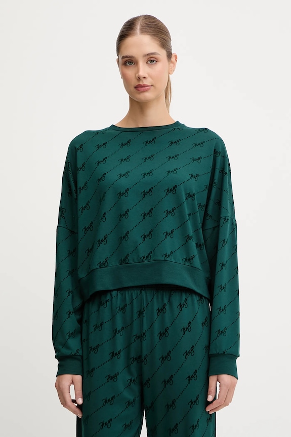 Mikina HUGO LOKKY Sweatshirt s elastanom zelená 50545210