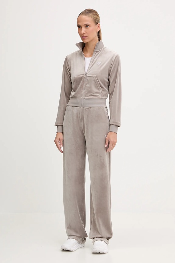 Guess bluza welurowa COUTURE V3BQ22.K0232 beżowy SS26