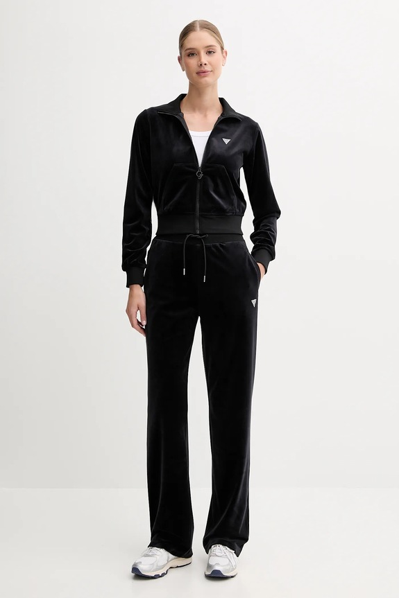 Guess felpa in velluto COUTURE V3BQ22.K0232 nero SS26