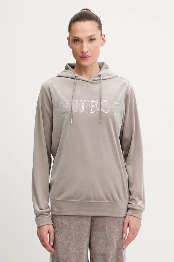 Guess bluza COUTURE z elastanem beżowy V4RQ25.K0232