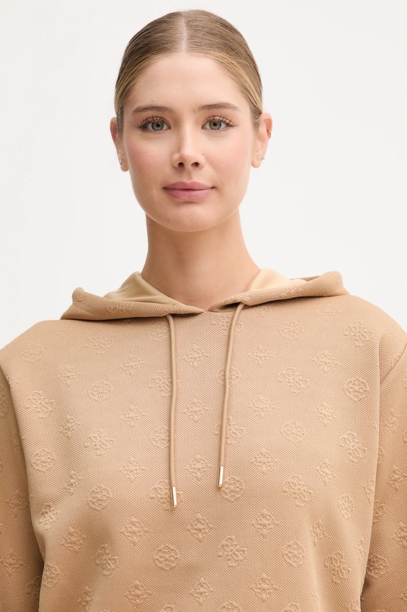 Guess bluza PEONY beżowy V5YQ04.KBSL2