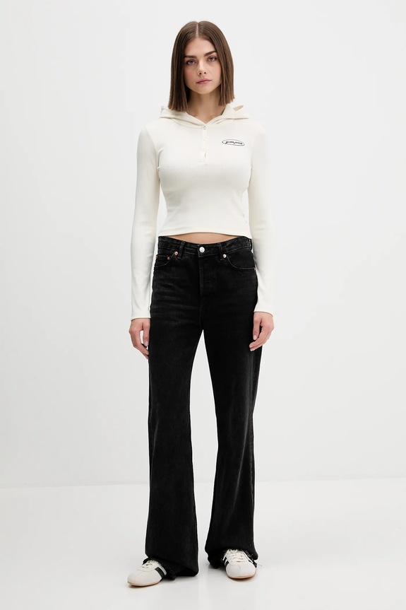 Μακρυμάνικο Guess Jeans W5YP39.KA0H1 μπεζ AW25