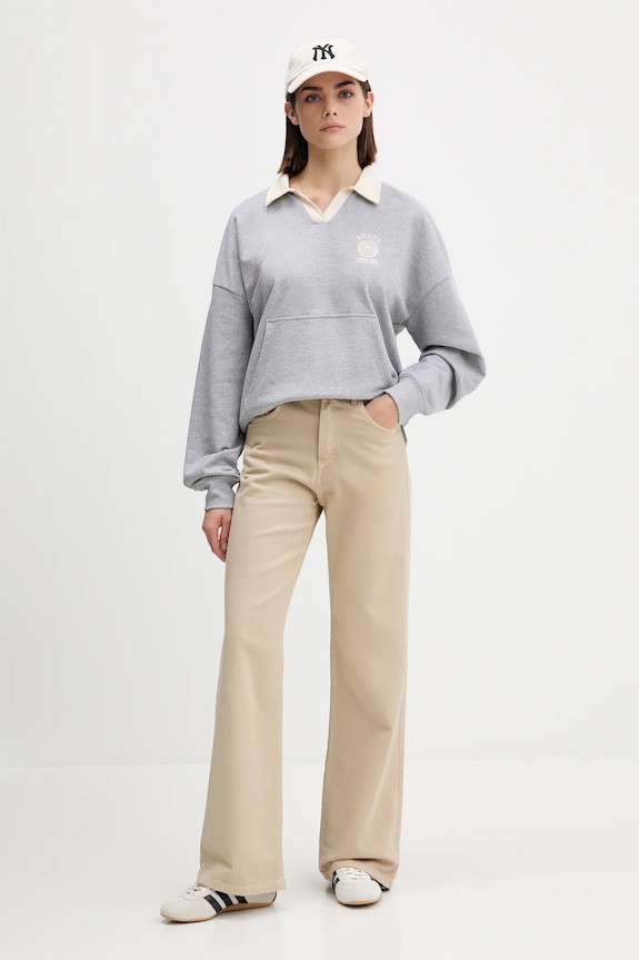Bavlnená mikina Guess Jeans W5YQ16.K68I4 sivá AW25