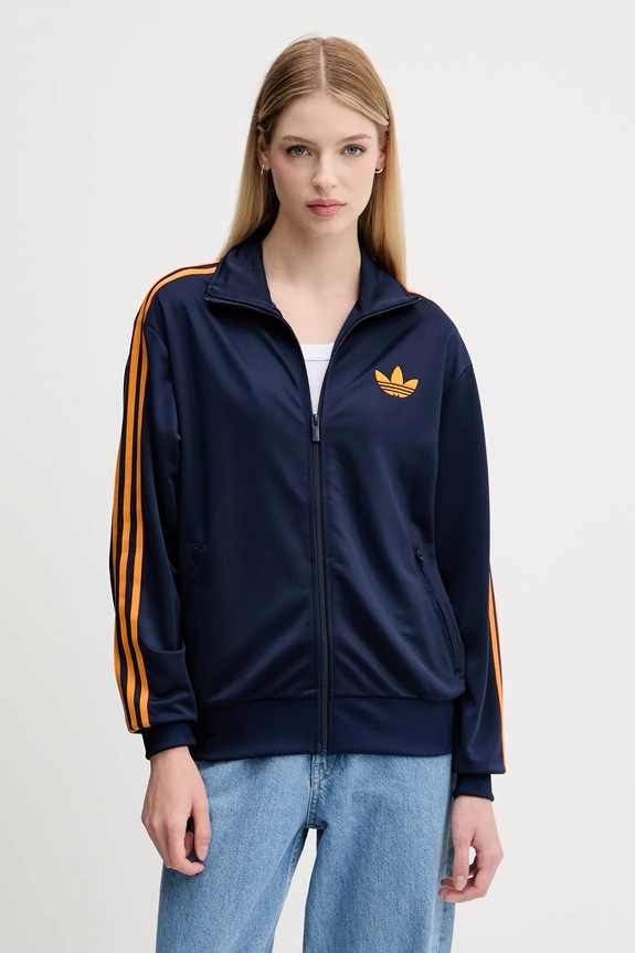 adidas Originals bluza Firebird aplikacja granatowy JW1247