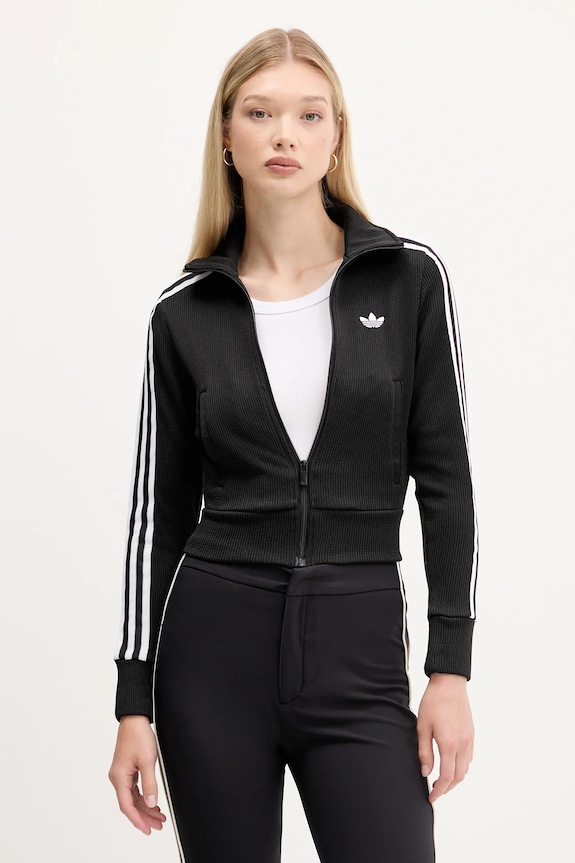 adidas Originals dukserica na zakopčavanje ženska Firebird crna JY2613