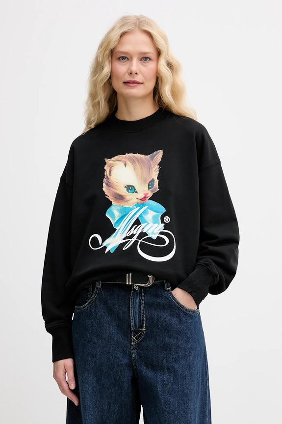 MSGM felpa in cotone senza nero 3941MDM113SE.257749