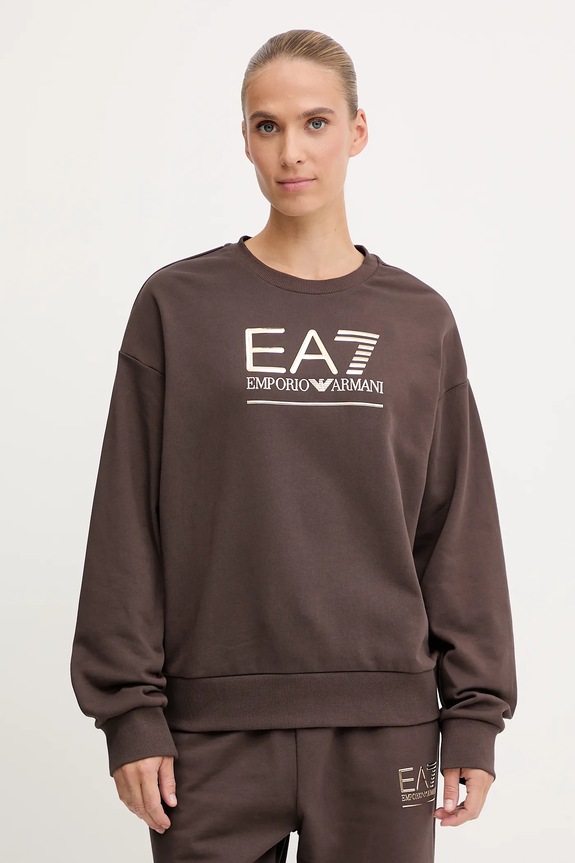 EA7 Emporio Armani bluza pozostałe brązowy AF12473.7W000416