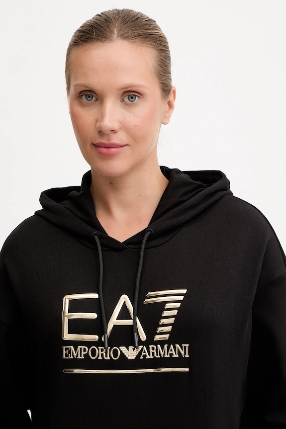 Dukserica EA7 Emporio Armani crna AF12473.7W000417