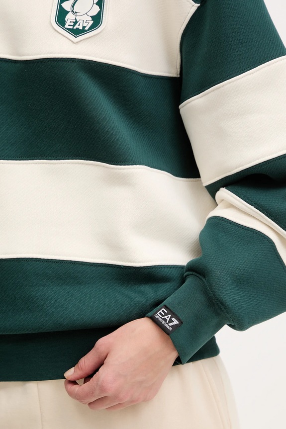 EA7 Emporio Armani hanorac de bumbac AF16427.7X000143 verde