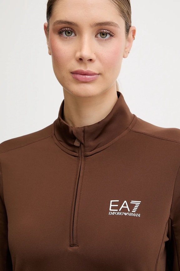 EA7 Emporio Armani felpa da sport marrone AF14634.7W000396