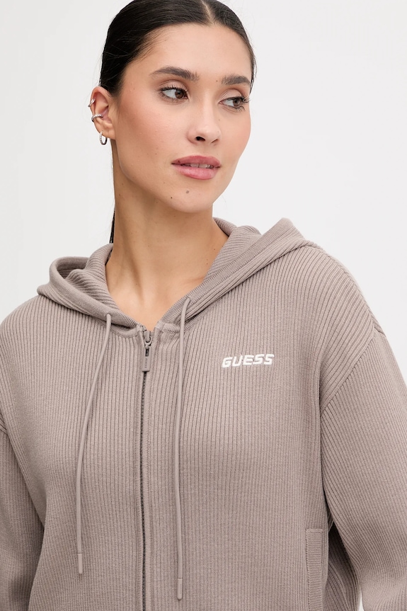 Φούτερ από μαλλί και μείγμα Guess FLAMINIA μπεζ V5BR05.Z3JD2