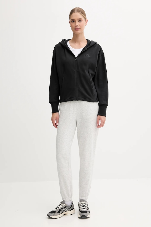 adidas hanorac de bumbac All SZN JJ1251 negru AW25