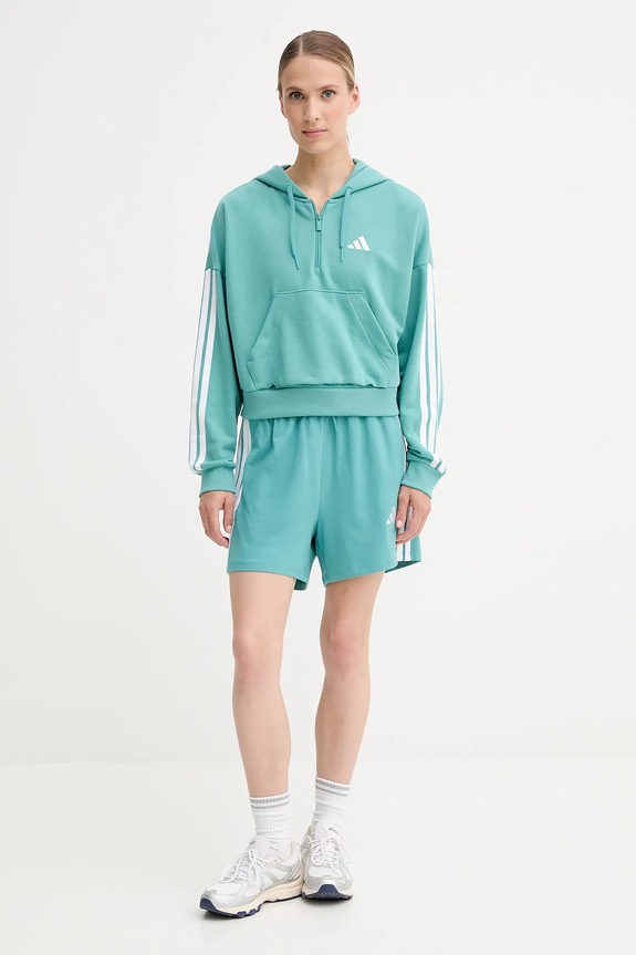 adidas felpa 3-Stripes JX7677 turchese AW25