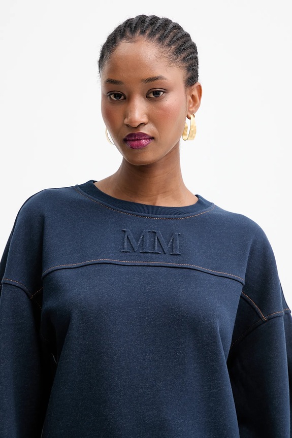 MM by Max Mara bluză MOGOL bleumarin 2526926017600