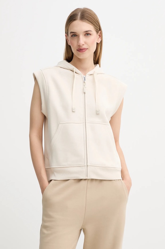 Weekend Max Mara bluza PANK z kapturem beżowy 2525926041600