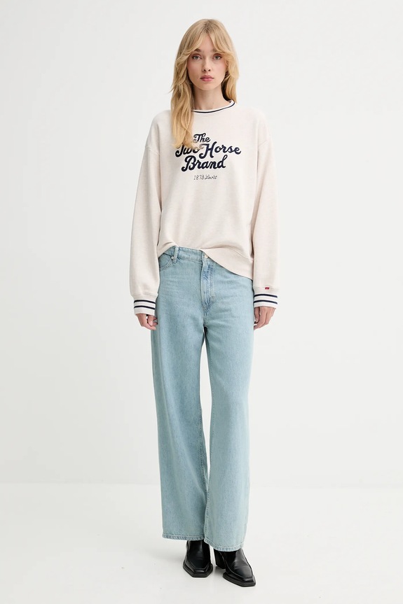Levi's hanorac de bumbac 0002L.0006 bej AW25