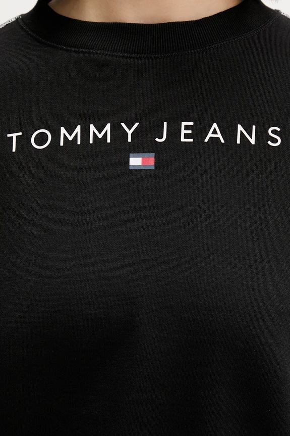 Μπλούζα Tommy Jeans DW0DW21587 μαύρο
