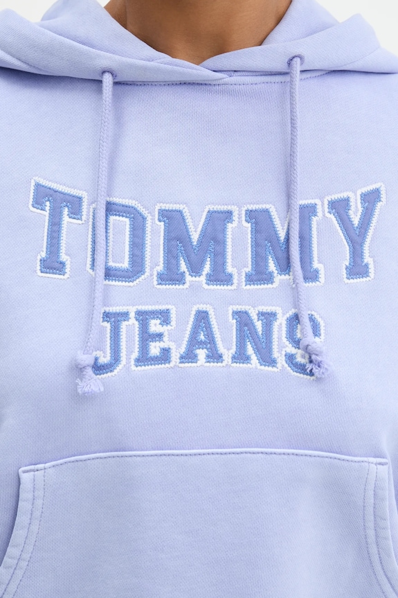 Bavlnená mikina Tommy Jeans DW0DW21598 modrá