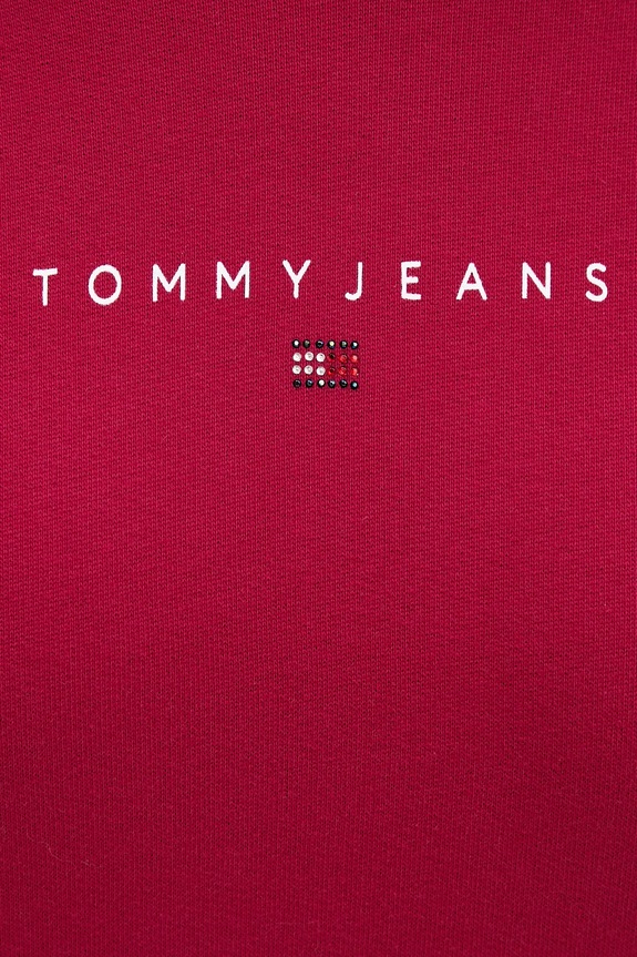 Bavlnená mikina Tommy Jeans DW0DW21607 ružová